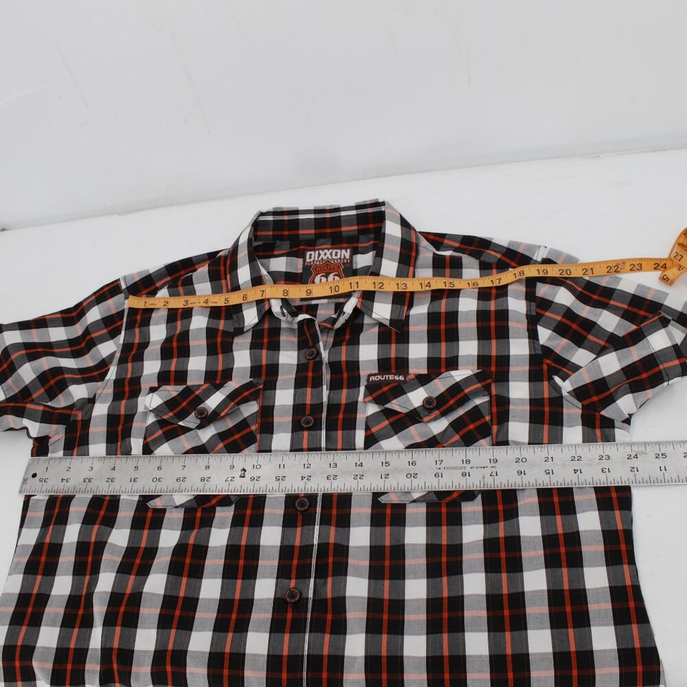DIXXON Flannel co Shirt womens 2X Route 66 Bamboo Blend Plaid Motorcycle pockets - Picture 15 of 15